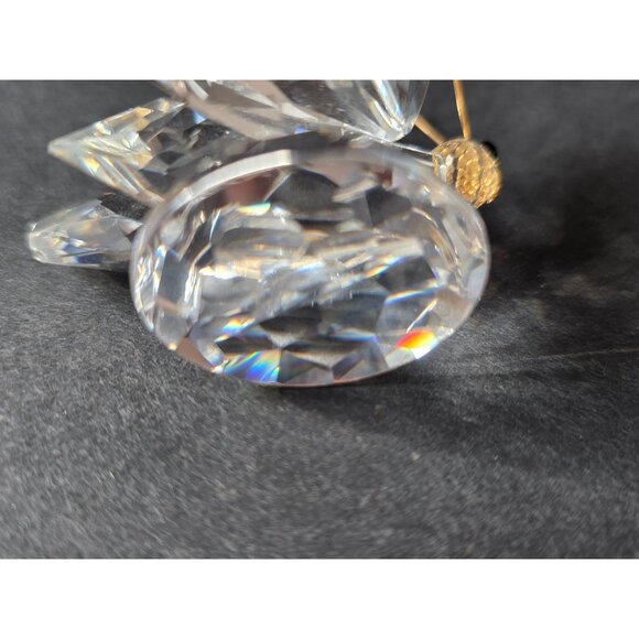 Swarovski Crystal Butterfly Figurine With Faceted Design & Gold Accents - Picture 10 of 13